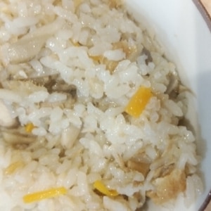 母のきのこ炊き込みご飯♪